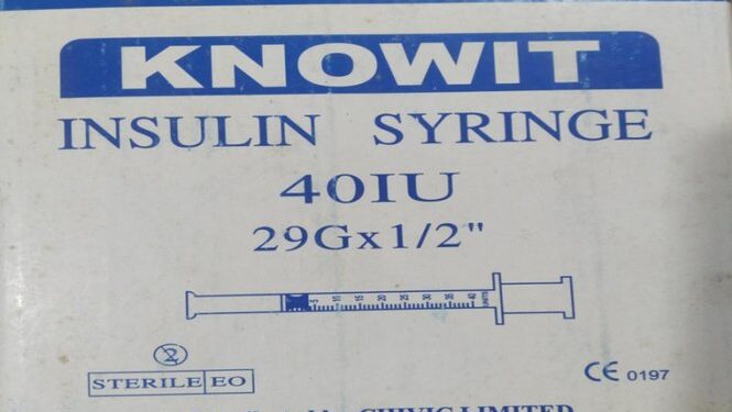 NAFDAC warns Nigerians against fake Knowit insulin syringe in circulation