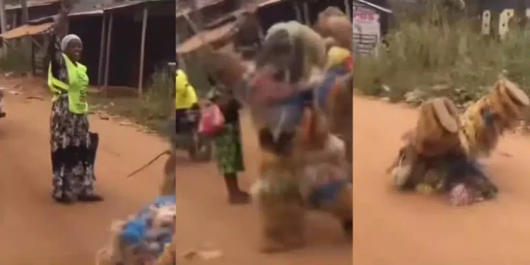 Masquerades’ hilarious dance during Chosen Church’s roadside deliverance attempt goes viral