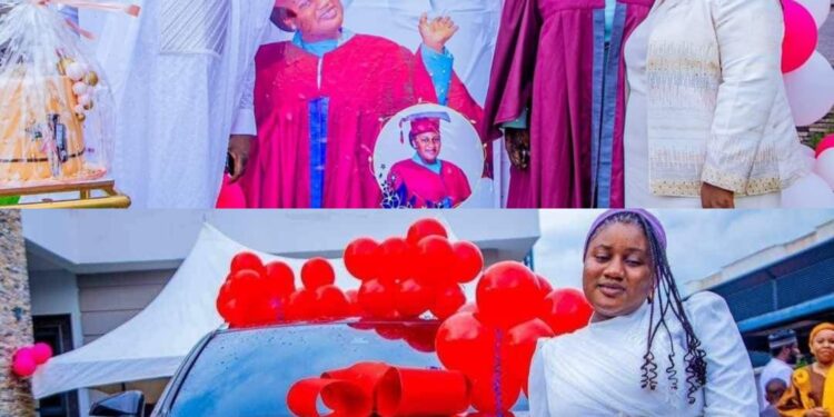 Lawmaker, Hon. Gagdi gifts teenage daughter brand new SUV to celebrate her graduation from secondary school (photos)