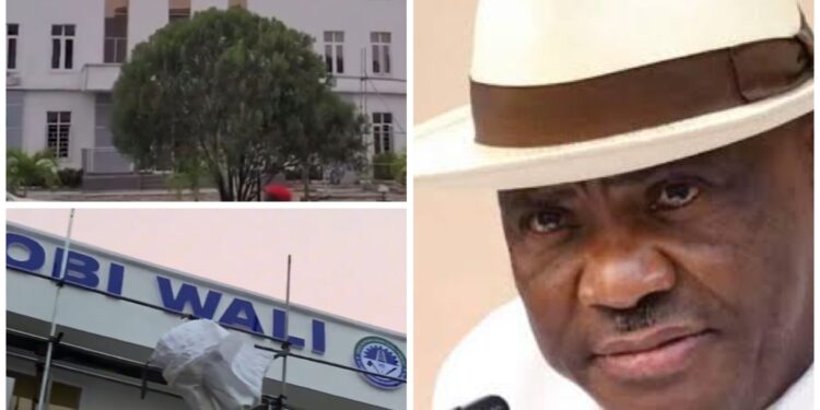 Rivers LG chairman removes Wike’s name from council building (video)