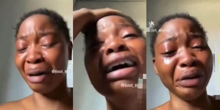 Lady cries a river after losing huge amount of money on virtual bet