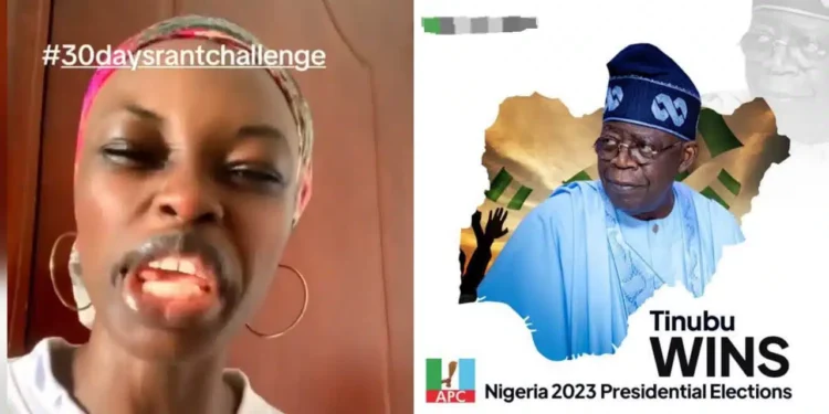 Lady criticizes Tinubu, calls him heartless and wicked, says Nigerians never voted him