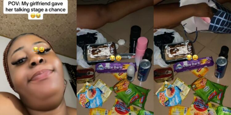 Lady flaunts gift items she received from her ‘talking stage’ partner