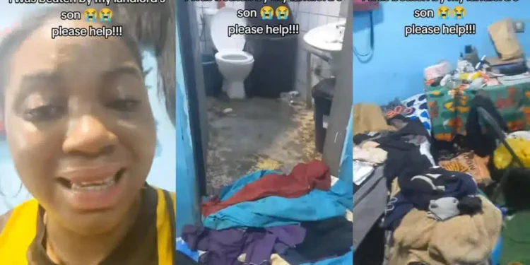 Lady in tears as landlord’s son allegedly harass her over malfunctioning toilet, despite ₦300k payment