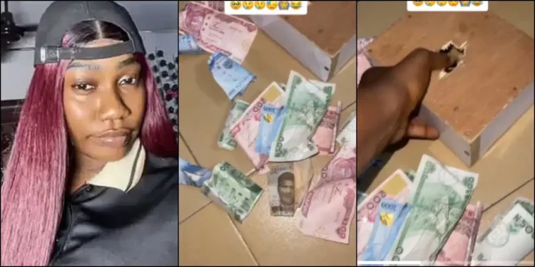 Lady laments after saving N10K daily for 1 year, only to see N6,500 in piggybank