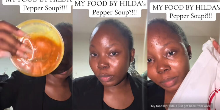 Lady laments bitterly about N6k pepper soup she bought from Hilda Baci’s restaurant