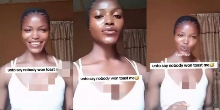 Lady laments over men’s refusal to toast her