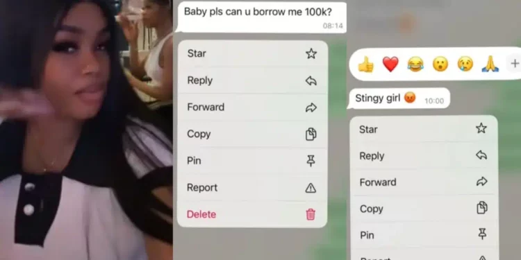 Lady leaks chat with ‘cute’ man who billed her N100K, video stir reactions