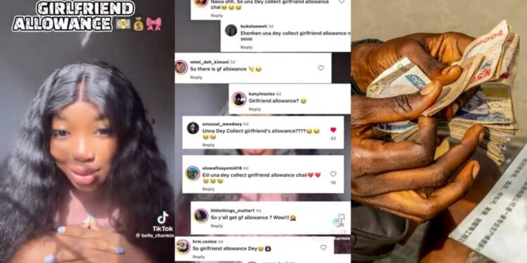 Lady shocked to discover some girls don’t receive ‘girlfriend allowance’ in relationships