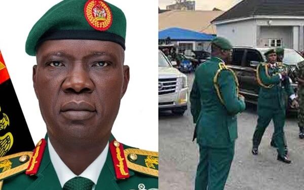 Body of late COAS Lagbaja arrives Nigeria (photos)