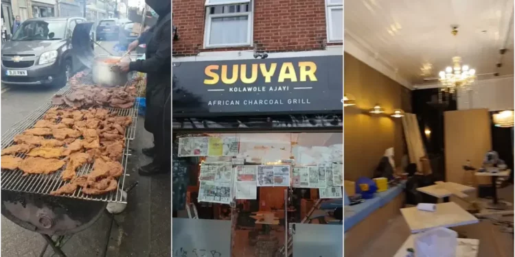Man celebrates growth, moves roadside ‘suya’ business to big shop in UK