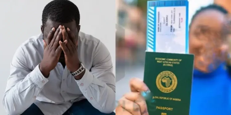 Man cries after fiancée destroys his international passport days before he relocates abroad