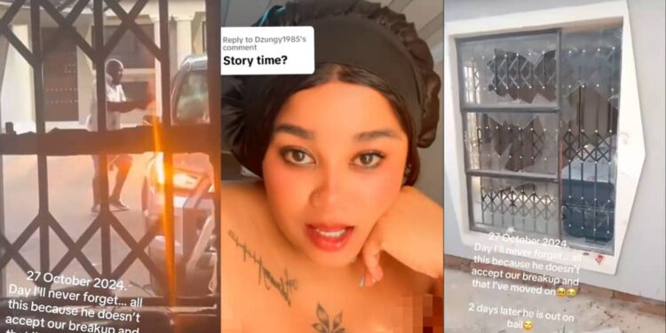 Man damages ex-girlfriend’s house after she broke up with him for cheating, rejected his apologies
