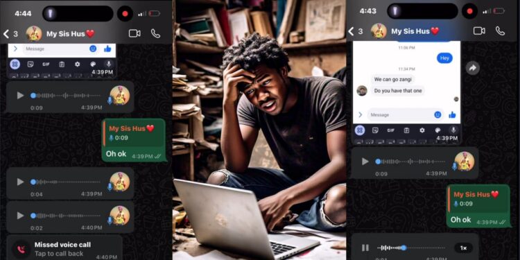 Man laments as he teaches sister’s husband how to do yahoo, only for him to fall asleep mid-lesson