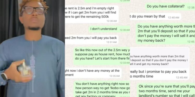 Man leaks chat with ‘talking stage’ partner after she blocked him for refusing to lend her N2M