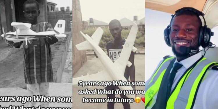 Man’s dream comes true as he goes from building his own model planes to become a pilot