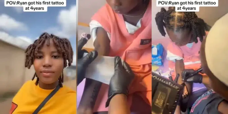 Mother tattoos 4-year-old son’s arm without dad’s consent, causes uproar
