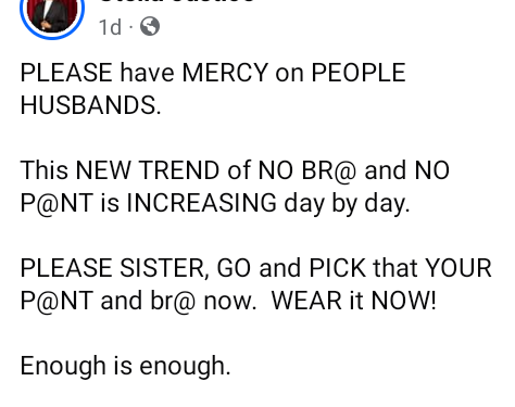 Nigerian Lawyer Begs Women Who Don’t Wear Bras And Pants