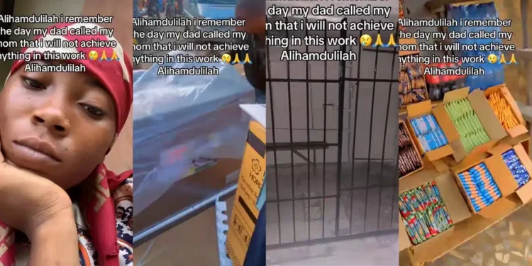 Nigerian lady defies father’s curse, buys freezer, opens shop after he told her ‘you won’t achieve anything’