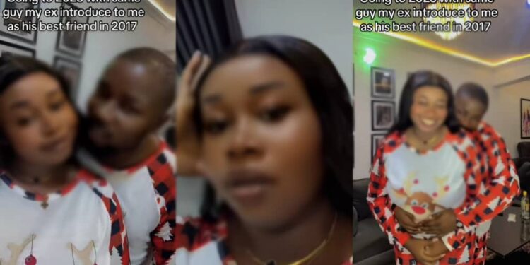 Outrage as lady confirms dating ex-boyfriend’s best friend, flaunts him online