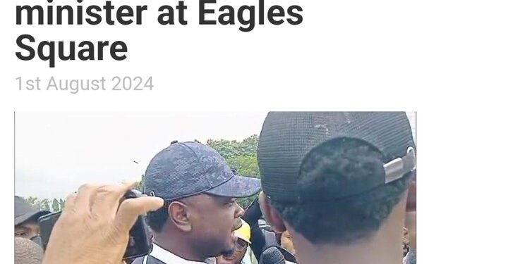 Protesters Shout Down Minister, Ayodele Olawande, At Eagles Square