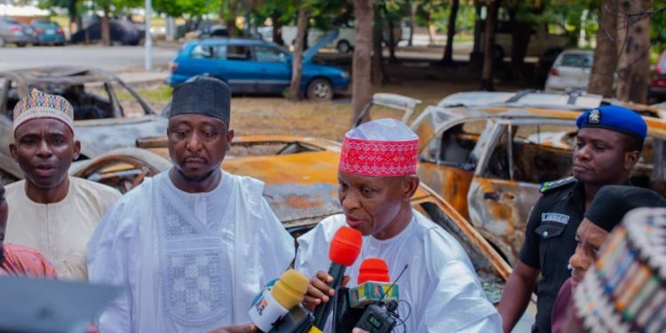 Protesters Who Invaded Kano Court Carted Away Ganduje’s Corruption Trial Papers