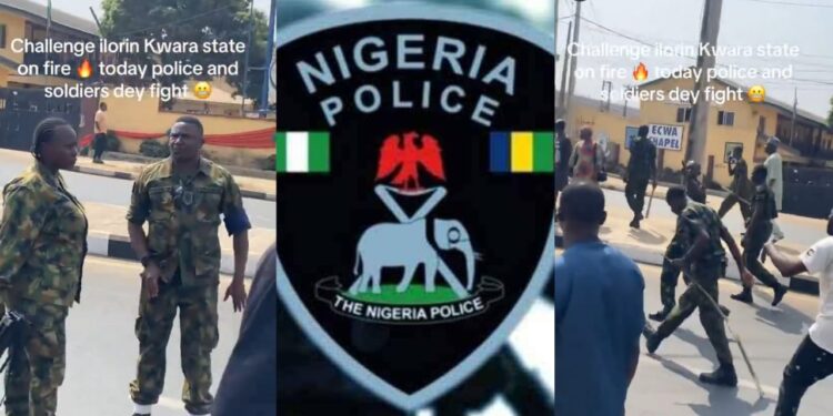 Residents flood Ilorin streets as police officers clash with soldiers