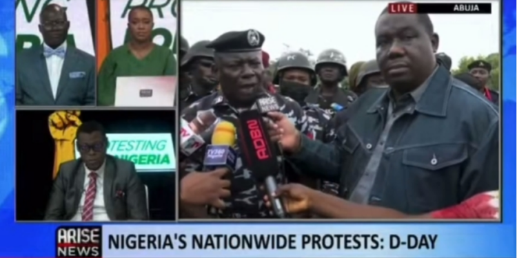 Deji Adeyanju & FCT Police Commissioner Trade Words Over Protests (Video)