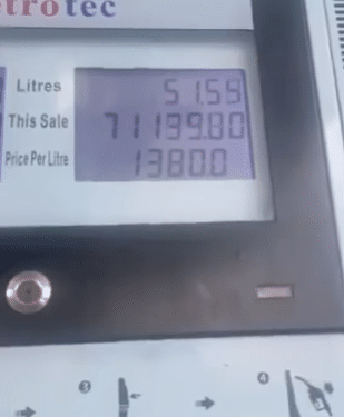 Man laments after spending N80,000 at a fuel station and was still unable to fill up his tank