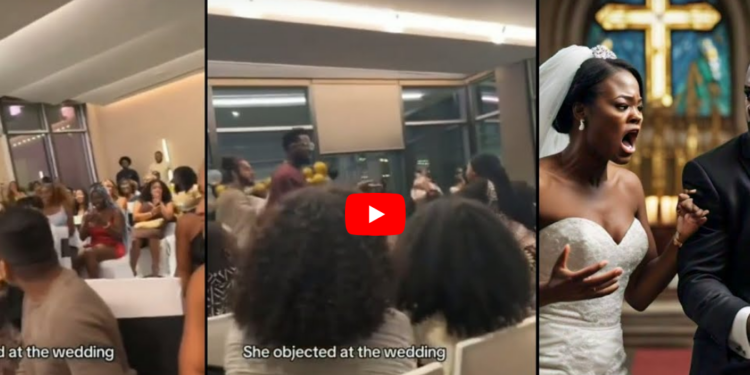 Nigerian Wedding Abroad Scattered By Ex Girlfriend (Video)