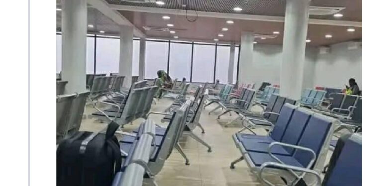 Nigerians lament how empty the Lagos airport is due to high cost of flight tickets