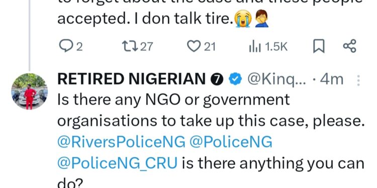Child raped and parents allegedly accepted N500K from alleged perpetrator to drop the case in Port Harcourt