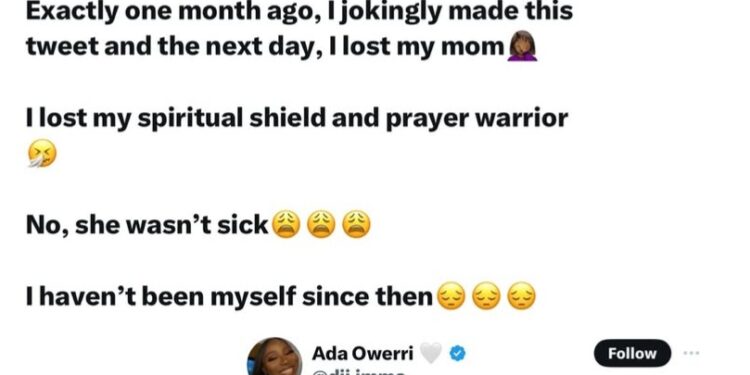 Woman loses mum after jokingly asking on X who she should bring as sacrifice to get to the next level