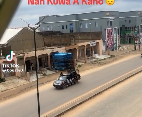 Security operatives reportedly stage show of force in Kano state ahead of August 1st