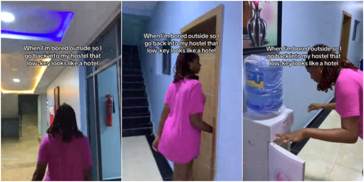 “This can’t be a hostel” – Nile University student flaunts her hostel, video goes viral