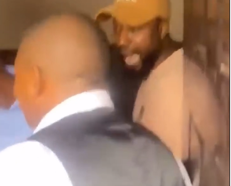 Video of moment Alex the suspected ritualist who tied up a lady in Abuja hotel was apprehended