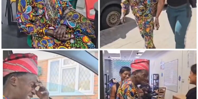 Nigerian man gets emotional as his daughter takes him on a tour of her office in the UK (video)