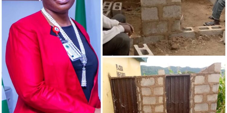 “The renewed hope is here”- Presidential aide, Abiodun Essiet, writes as she releases photos of ongoing toilet projects in a Plateau community