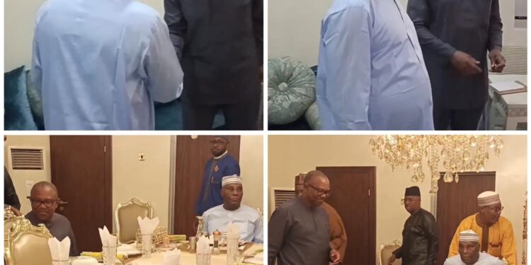 Atiku hosts Peter Obi at his home in Adamawa (photos)