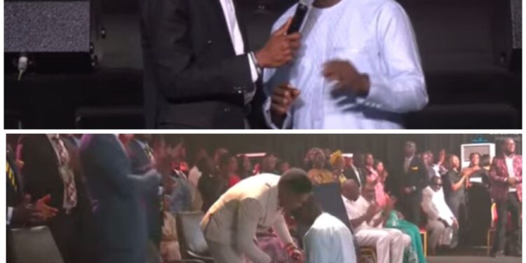 Pastor Jerry Eze faces backlash as Governor of Edo State, Monday Okpebholo, testifies of how God miraculously made him Governor during his church service