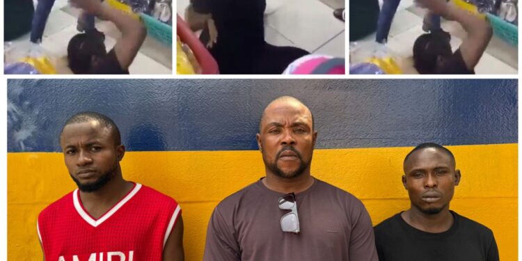 Three arrested for flogging salesgirl suspected of theft in Lagos boutique (photo)