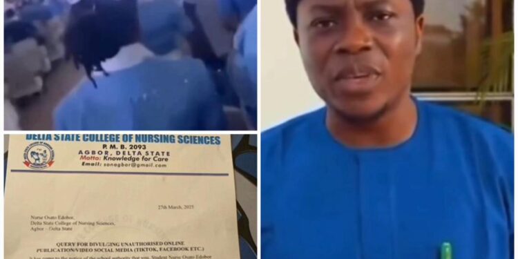 Delta state govt directs School of Nursing Agbor to withdraw letter of query issued to student