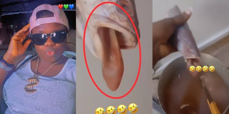 Woman shocked by unexpected find in fish’s mouth while preparing it for cooking, asks if it’s still safe to eat