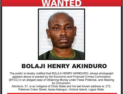 Oil mogul, Henry Akinduro declared wanted by the EFCC for fraud