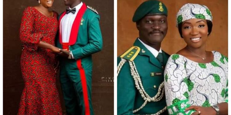 “You left without saying a word” – Wife of Nigerian Army Captain killed by bandits mourns him
