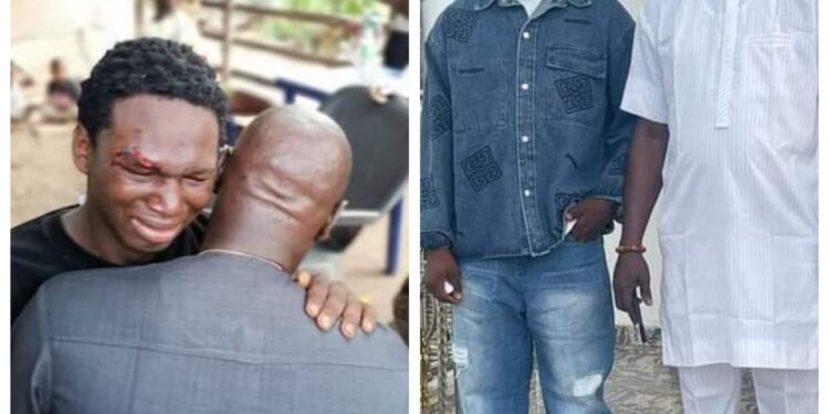 Emotional moment young man reunited with his father after escaping from kidnappers’ den in Delta