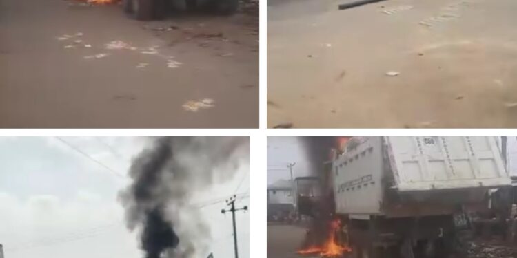 Gunmen kill man, set govt vehicle ablaze in Imo (video)