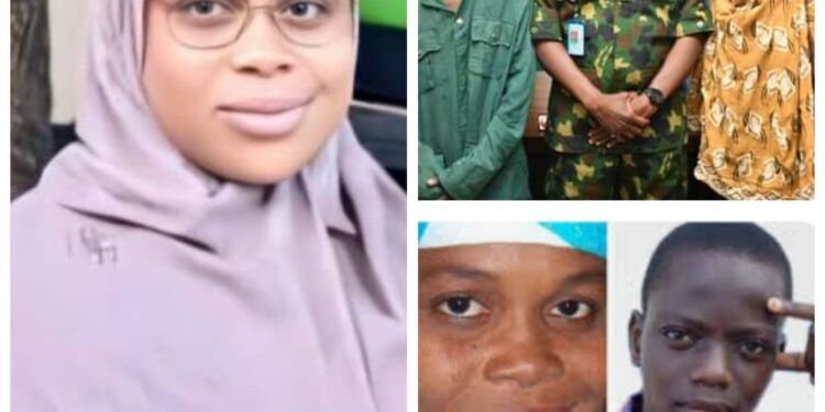 Photo of Kaduna doctor and her nephew after 10 months in bandits’ captivity