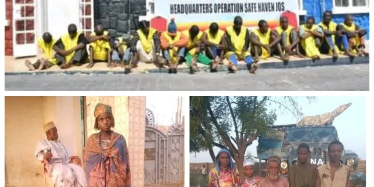 Troops rescue 18 kidnapped victims, arrest 10 bandits in Plateau and Taraba