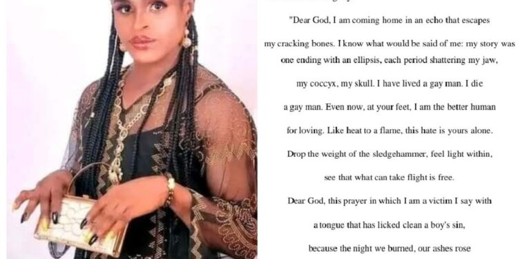 UNICAL law student dedicates his final year project to slain Abuja cross-dresser